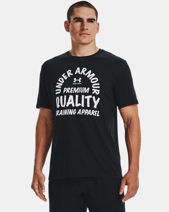 Men's UA Quality Training Short Sleeve, Black, pdpMainDesktop image number 0